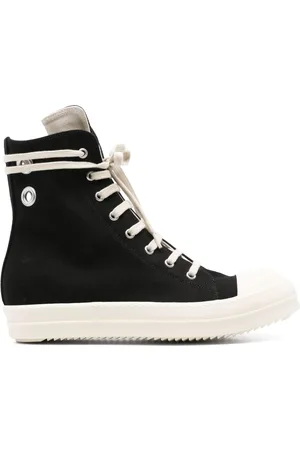 Rick Owens High-top sneakers med huldetalje