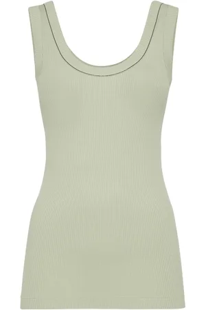 Brunello Cucinelli Ribstrikket jersey-tanktop