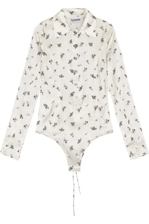 Ganni Bodysuit med blomstertryk