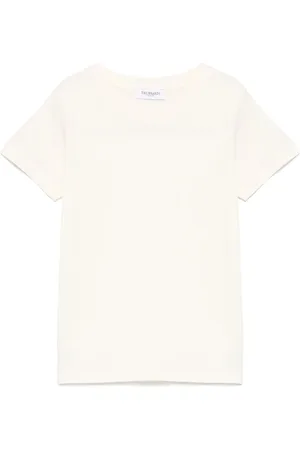 Trussardi T-shirt i flocktekstur med logo