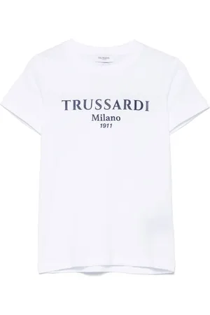 Trussardi T-shirt med hævet logo