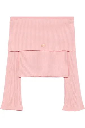 Twin-Set Sweater med off-shoulder-snit