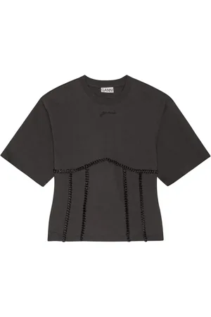 Ganni T-shirt med applikation