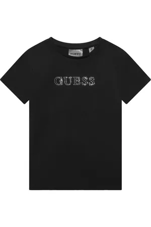 Guess T-shirt med pailletudsmykket logo