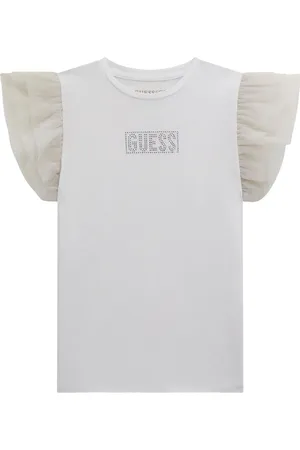 Guess T-shirt med flæseærmer
