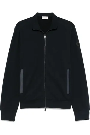 Moncler Sweatshirt med ruskindskant