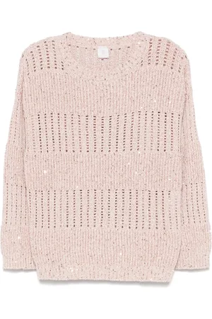 ELEVENTY Sweater med pailletudsmykning