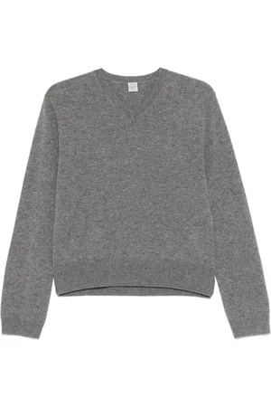Totême Strikket sweater med V-hals