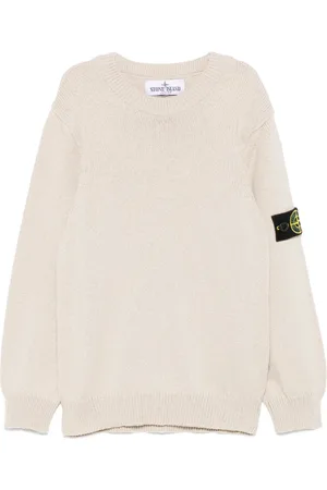 Stone Island Sweater med kompasmærke