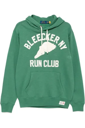 Ralph Lauren Slub hættetrøje i fleece med grafisk tryk
