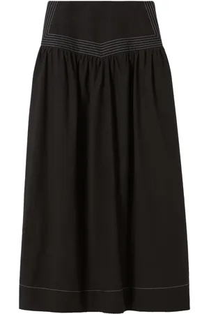 Claudie Pierlot Lang nederdel med stribedetalje