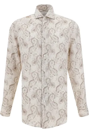 Brunello Cucinelli Skjorte med paisleytryk