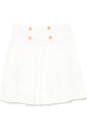 Balmain Nederdel med logo-jacquard