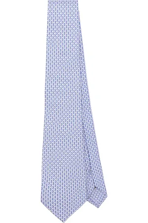 CANALI Silkeslips i mønstret jacquard