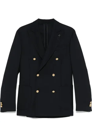 LARDINI Blazer med broche-detalje