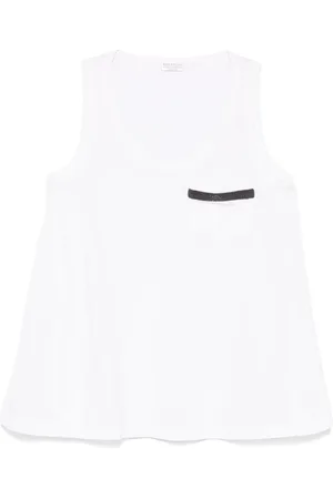 Brunello Cucinelli Tanktop med brystlomme