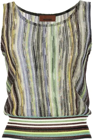 Missoni Stribet top i lamé