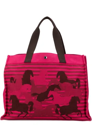 Hermès Toile Chevaux En Camouflage Beach tote fra 2000-2010