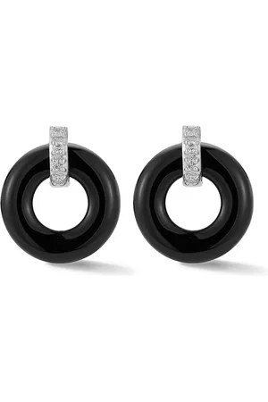 Mateo Onyx Donut diamantøreringe i 14 karat guld