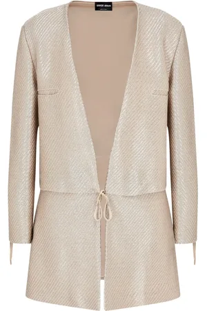 Giorgio Armani Jakke i bast med jacquard