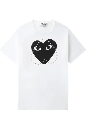 Comme des Garçons T-shirt med logo-nitter