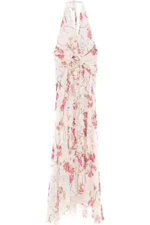 BLUMARINE Lang kjole med blomstertryk