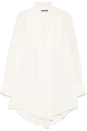 Alexander McQueen Bluse i silke
