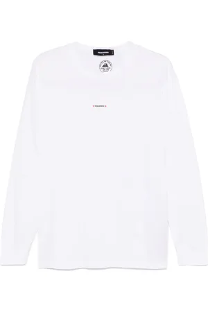 Dsquared2 T-shirt i jersey med gummi-logo