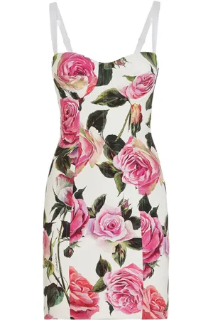 Dolce & Gabbana Kort kjole med blomstertryk