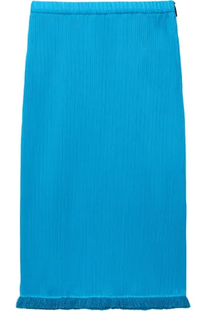 Msgm Ribbet mellemlang nederdel
