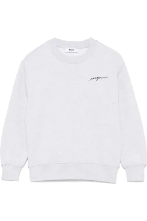 Msgm Sweatshirt med broderet logo