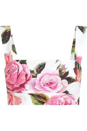 Dolce & Gabbana Cropped top med tryk