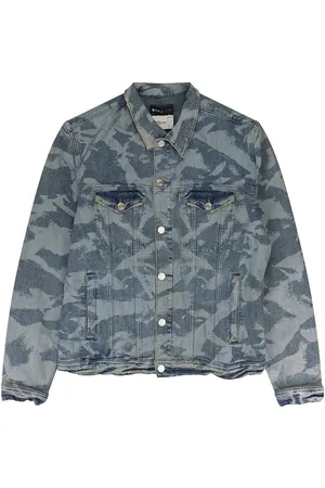 Purple Brand Laserkrøllet denimjakke