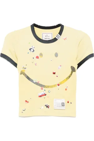 Maison Mihara Yasuhiro T-shirt med grafisk tryk