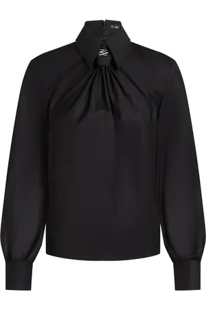 Karl Lagerfeld Bluse med bindeudsmykning