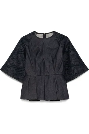Elie saab Broderet denimtop