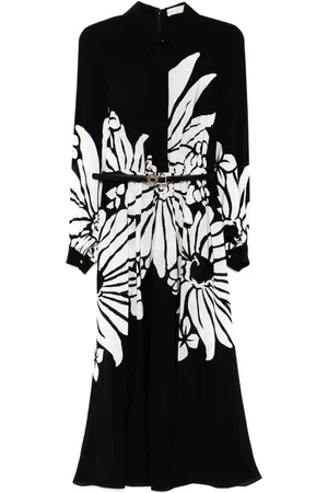 Elie saab Silkekjole med tryk