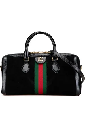 Gucci Mellemstor Ophidia satchel-taske i ruskind fra 2000-2015