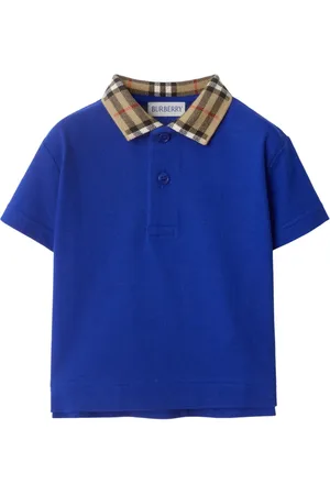 Burberry Polo med ternet krave