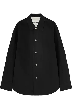 Jil Sander Denimskjorte med logomærke