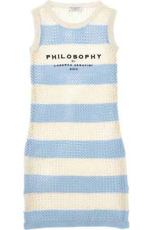 PHILOSOPHY DI LORENZO SERAFINI Strikket kjole med striber