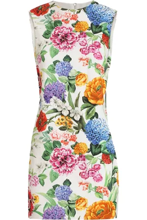 Dolce & Gabbana Kort kjole med blomstertryk