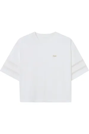 Claudie Pierlot T-shirt med logoapplikation