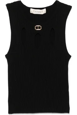 Twin-Set Tanktop med udskæringsdetalje