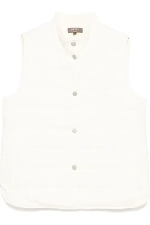 N.PEAL Quiltet vest med knapper