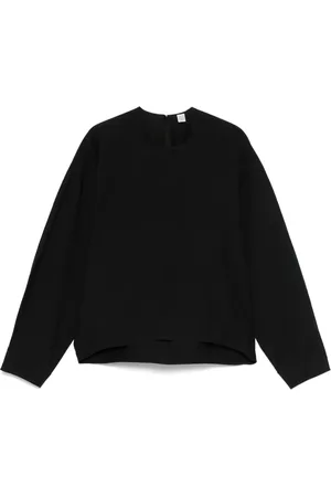 Totême Bluse med flagermusærmer