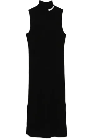 DKNY Finribbet mellemlang kjole