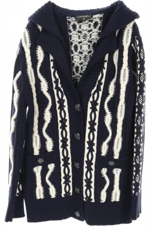 CHANEL Kabelstrikket cardigan fra 1986-1988