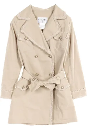 CHANEL Trenchcoat med tweed-detalje fra 2010