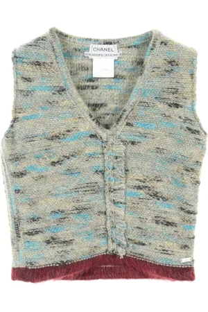 CHANEL Strikket top i uld fra 1986-1988
